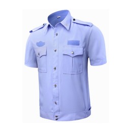 SKWK043 Design Security Service Short Sleeve Shirt Men Security Service Summer Wear Security Property Uniform Workwear Shirt Security Uniform Manufacturer SKWK043 Design Security Service Short Sleeve Shirt Men Security Service Summer Wear Security Property Uniform Workwear Shirt Security Uniform Manufacturer